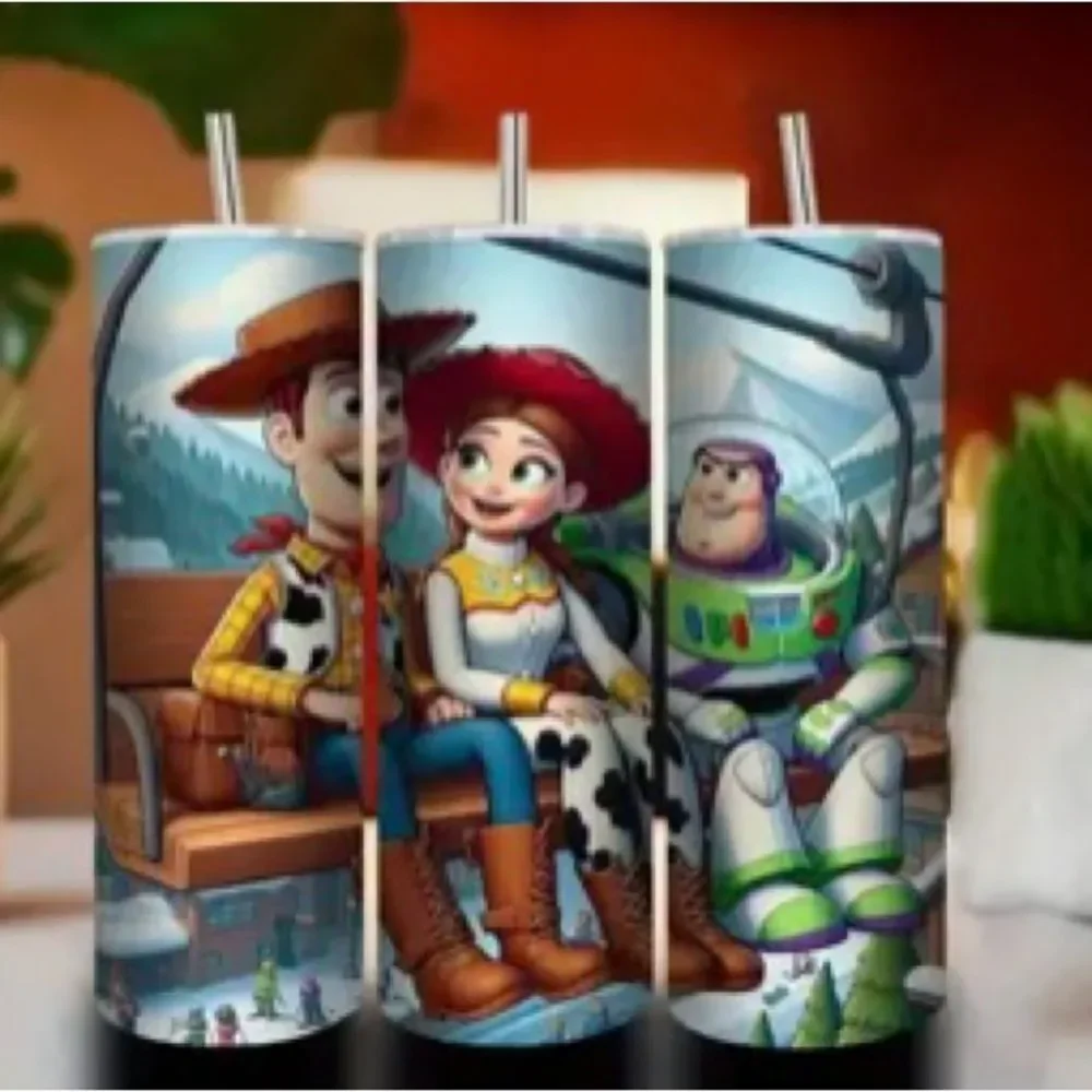 Disney Pixar Toy Story 20oz Stainless Steel Tumbler Woody Buzz Jessie NWT